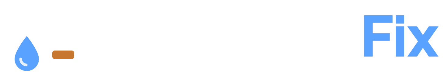 PipeLeak Fix logo in white